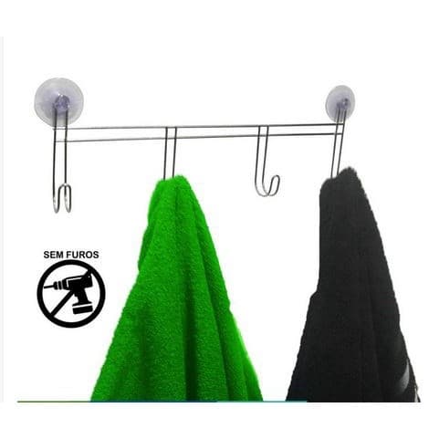 Kit CSK cabide multiuso +  porta papel + porta sabonete