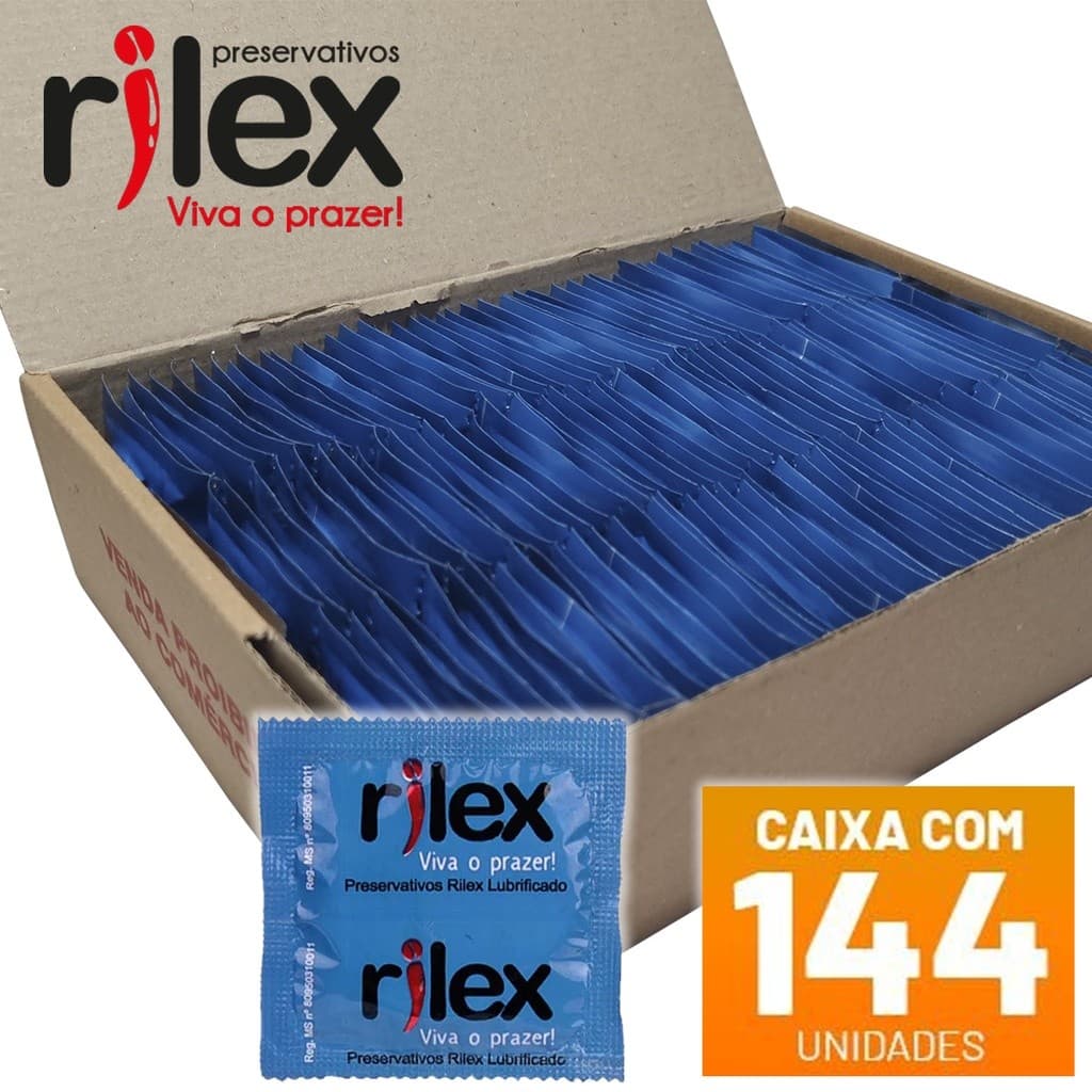 Preservativos Rilex Caixa de Camisinha 144 Und - SEX SHOP Produtos