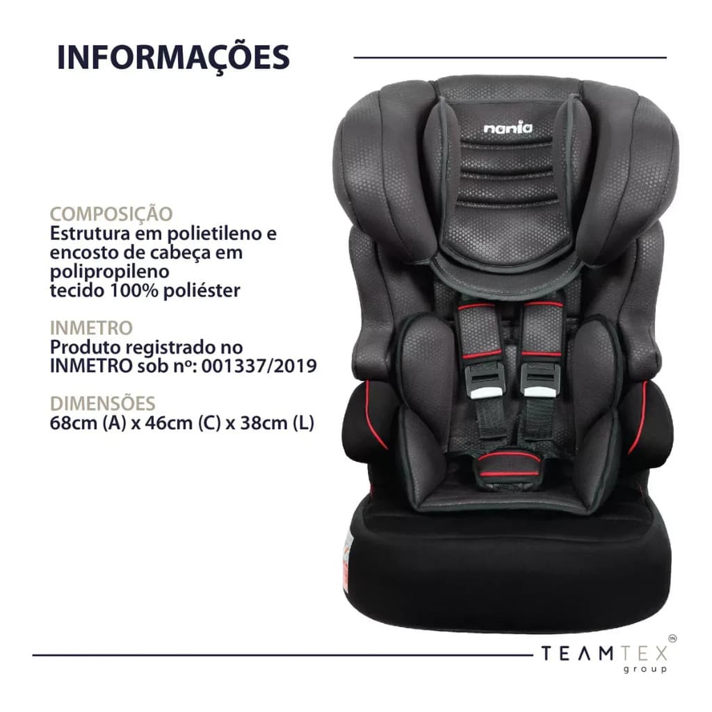 Cadeira Para Auto Nania Luxe Beline Noir