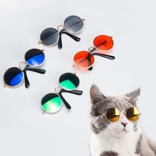 3 Pcs Chique e Elegante: Óculos de Gato para Pets