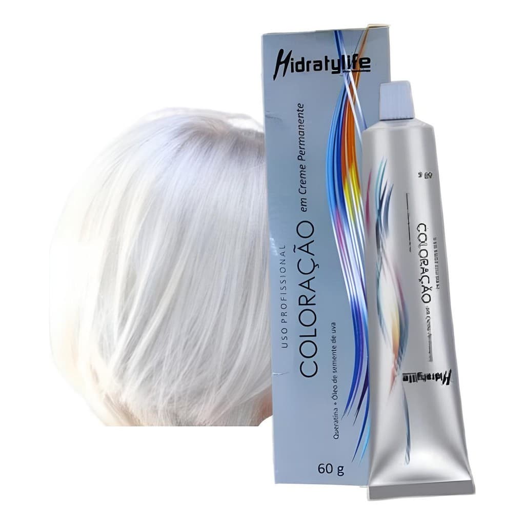 Cabelo Branco Ou Loiro Platinado 12.21 Tintura Profissional