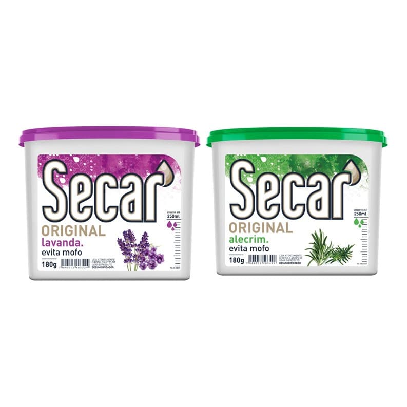 Kit C/ 2un Anti Mofo Secar 180g - Desumidificador, Armario