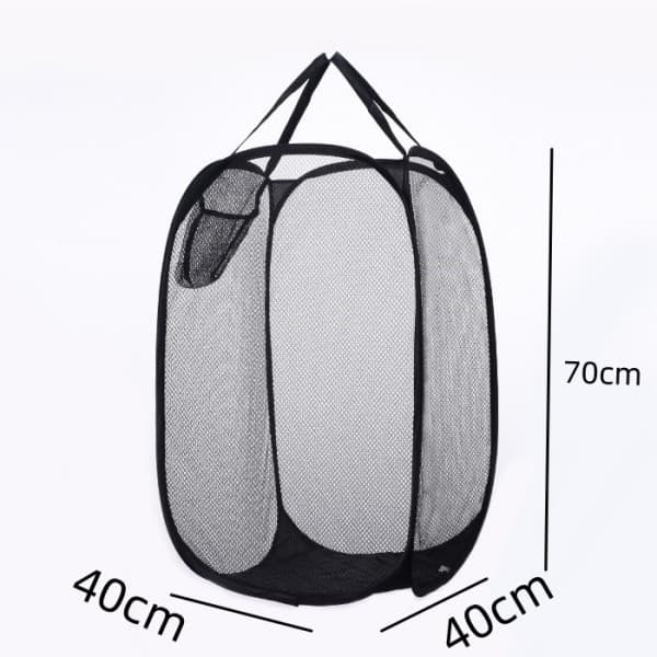 1 Kit Cesto De Roupas Preto, DobráVel E FáCil De Transportar Em Carro