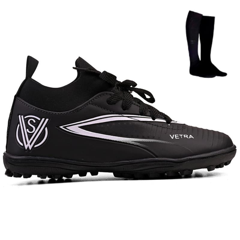 Chuteira Infantil Society Ajuste Firme e Resistente + Meião