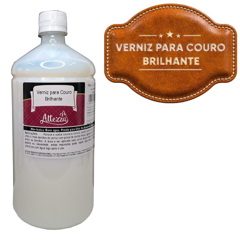 Produto para Artesanato Verniz para Couro Brilhante 1000 ml