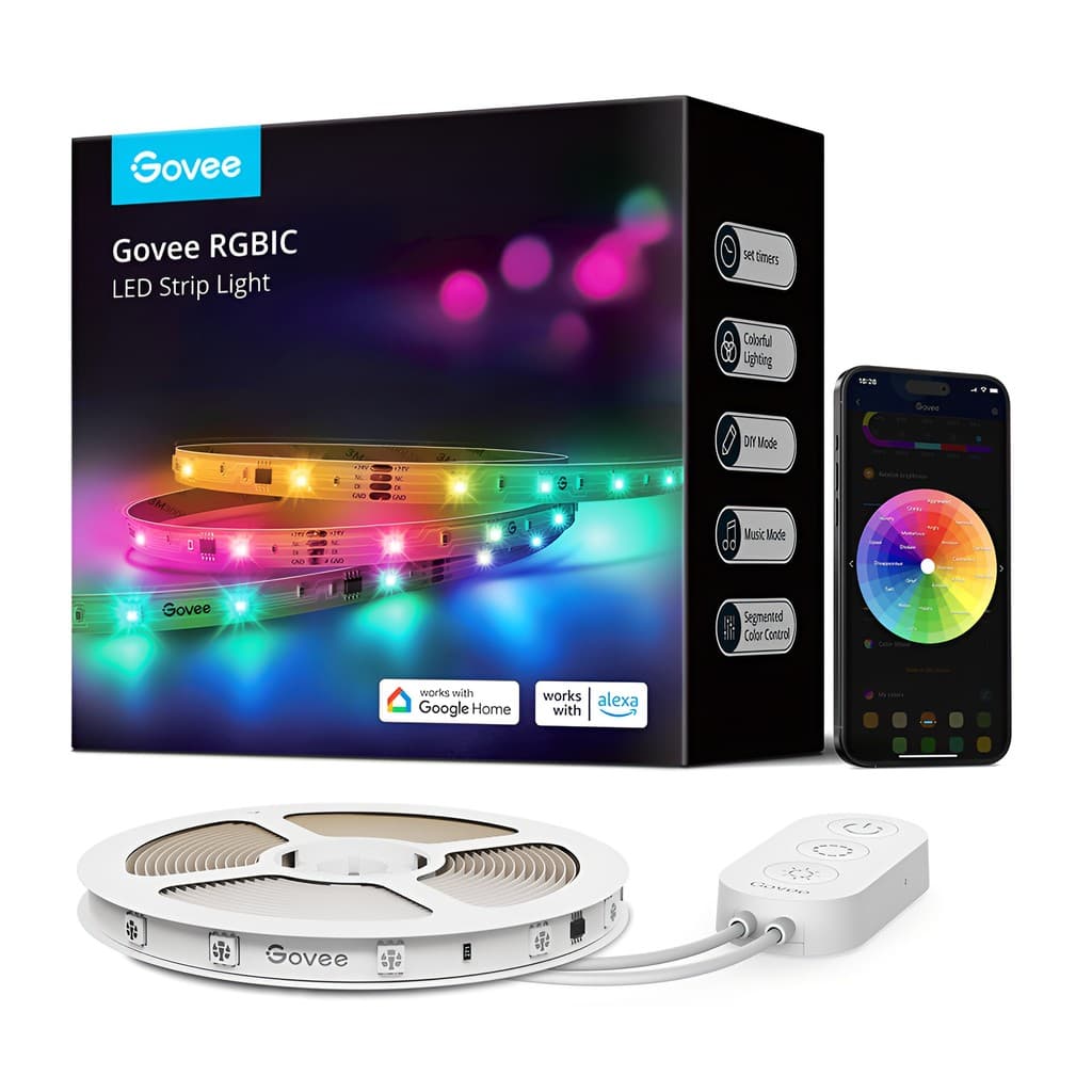 Fita de LED Govee RGBIC Basic Wi-Fi, Bluetooth 10M Alexa