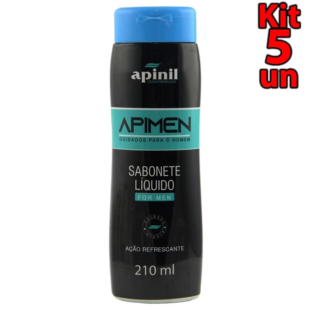 Sabonete Íntimo Masculino Apimen 200ml Apinil Higiene Íntima Frescor e Proteção
