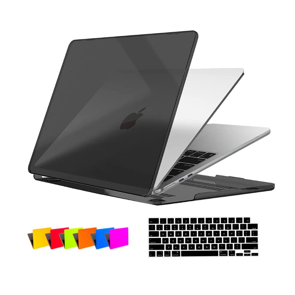 Capa Case Slim Para Macbook AIR 13 A2681 A3113 A3240 A3420 M2 M3 M4 + Película de Teclado