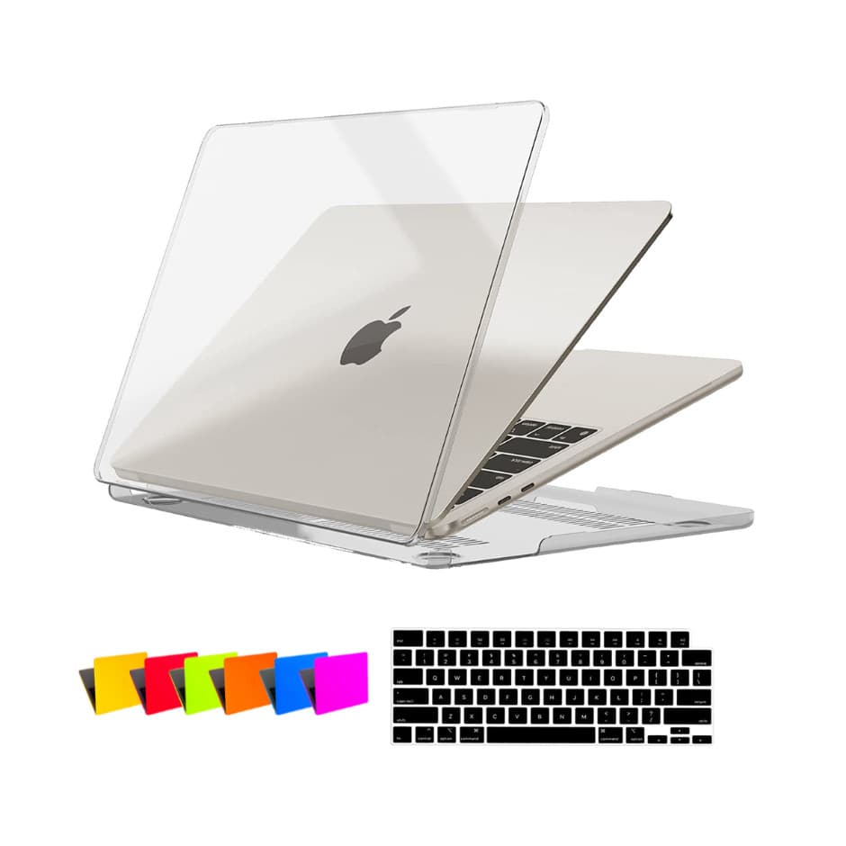 Capa Case Premium Para Macbook AIR 13 A2681 A3113 A3240 A3420 M2 M3 M4 + Película de Teclado