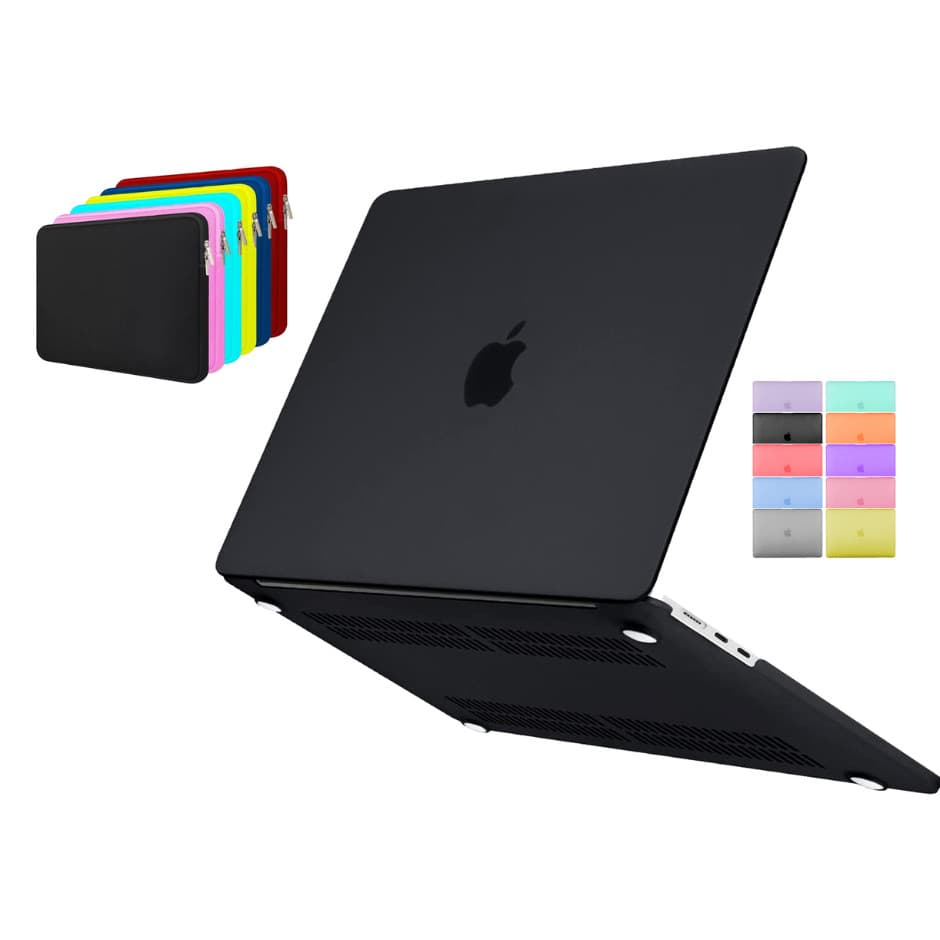 Capa Case Slim Para Macbook AIR 13 A2681 A3113 A3240 A3420 M2 M3 M4 + Capa Bag Neoprene