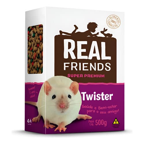 Ração Real Friends Para Twister Zootekna 500g