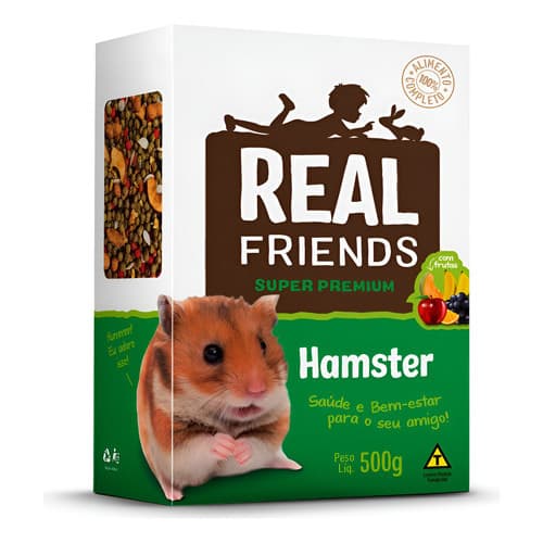 Ração Real Friends Com Frutas Para Hamster Zootekna 500g