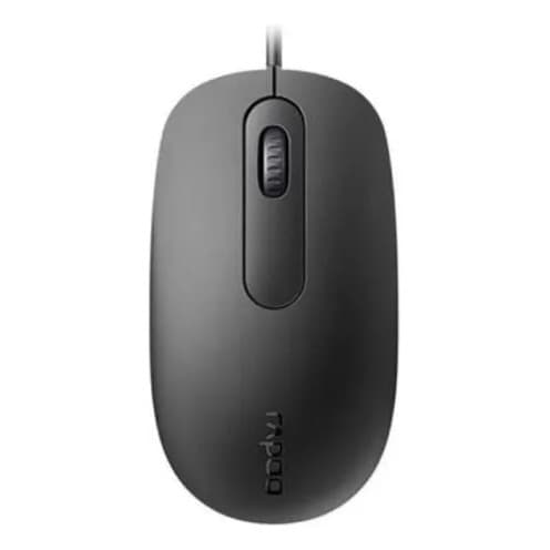 Mouse Com Fio Rapoo N200 Preto Usb 3.0 1600 Dpi Optico