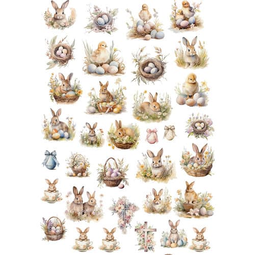 Decalque Porcelana Forno Caseiro - Páscoa Variados