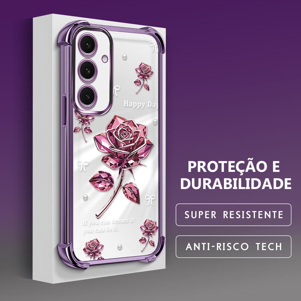 Capinha Para Samsung Galaxy S24 FE 5G Capa de Transparente Anti Choque Celular FS0342