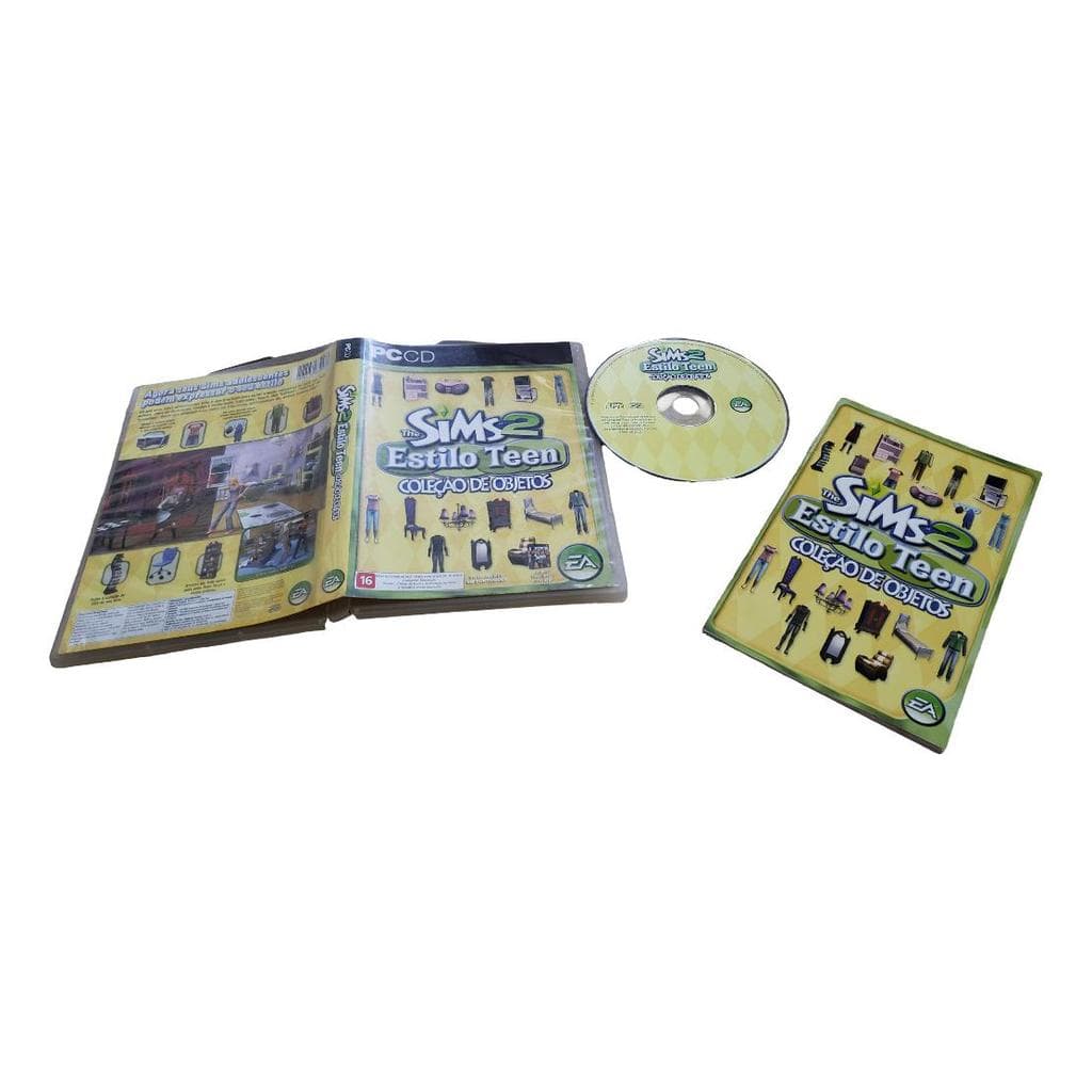 Cd-rom Pc The Sims 2 Estilo Teen Coleção De Objetos Pra Pc.