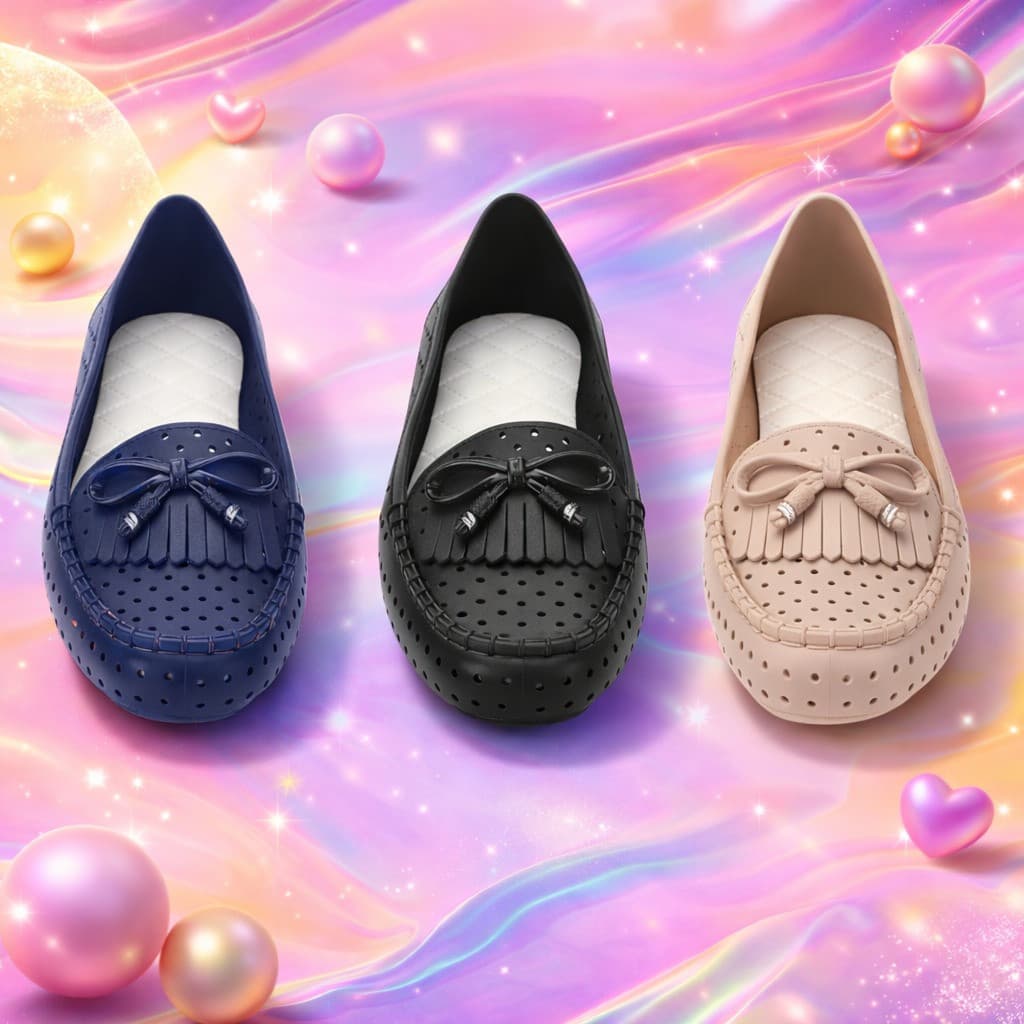 Sapatilha Feminina Brilho Intenso Confortável Antiderrapante