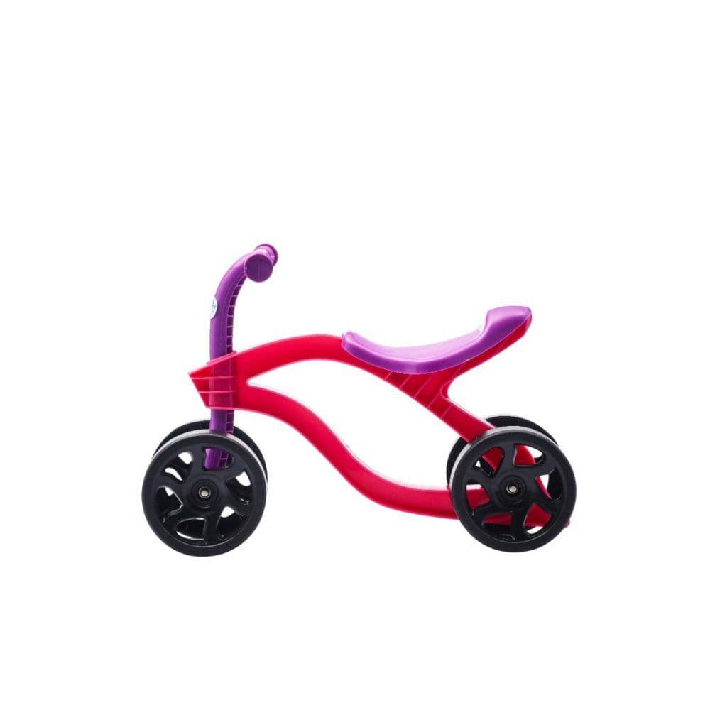 Bicicleta Infantil Equilibrio Sem Pedal 4 Rodas Rosa Unitoy Para Bebê