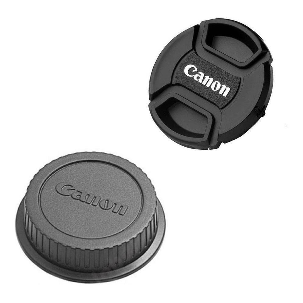 Tampa Lente Canon 50mm Fontal E Traseira Diametro 52mm