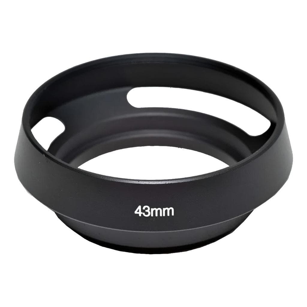 Parasol Rosca 43mm Vented Metalico Aluminio Cnon Sny Nkon