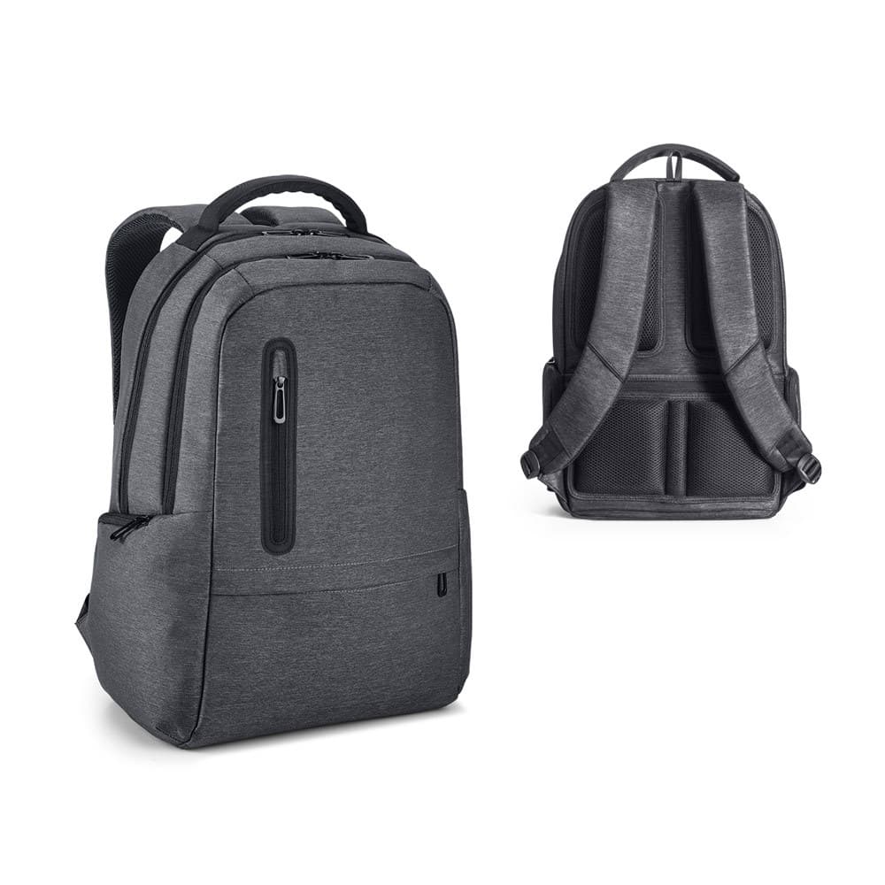Kit 3 Mochila para notebook 17'' em Nylon 2Tone impermeável 26 L Cinza escuro Personalizado Logo Empresa Evento Atacado