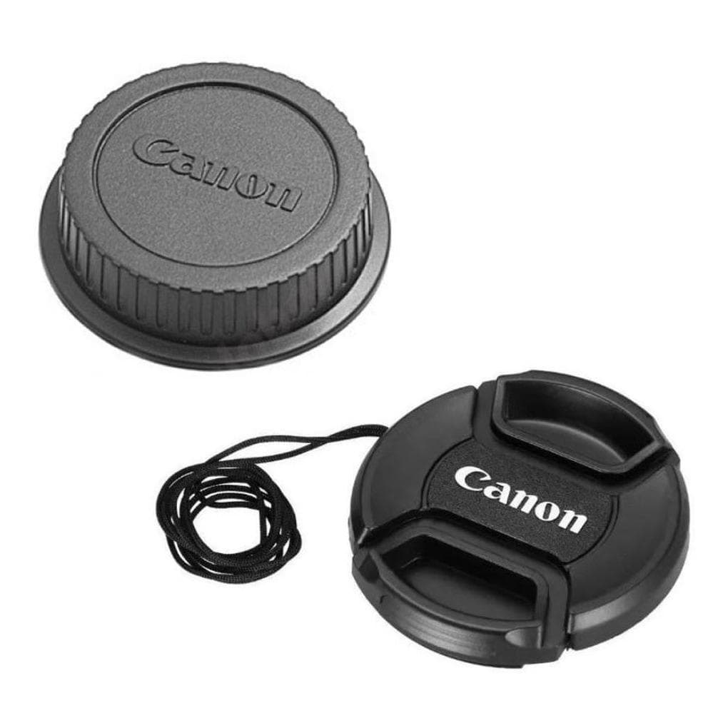 Tampa Para Lente Canon 75-300mm Fontal E Traseira 58mm