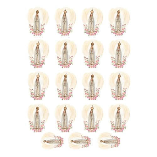 Decalque Porcelana Forno Caseiro - Nossa Senhora Fátima 6cm
