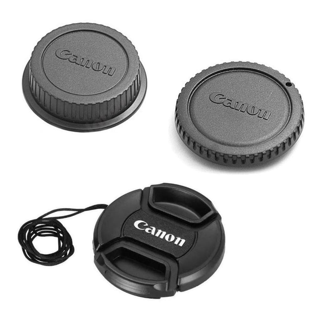 Tampa Cn Corpo E Lente 18-135mm Frontal E Traseira Kit 3