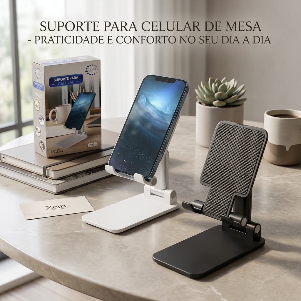 Suporte para Celular de Mesa - Praticidade e Conforto no Seu Dia a Dia
