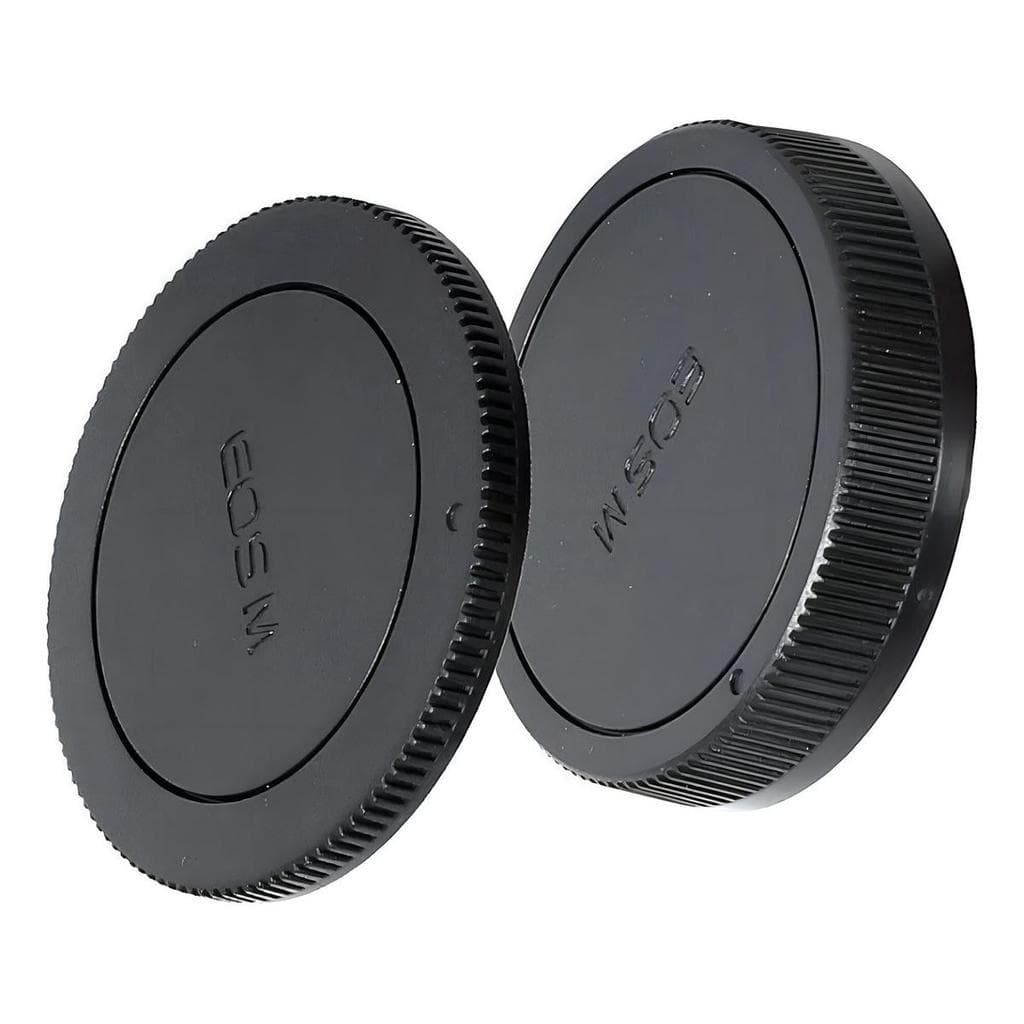 Tampas Corpo E Traseira Lente Canon Mirrorless M50 M100 M200 Preto