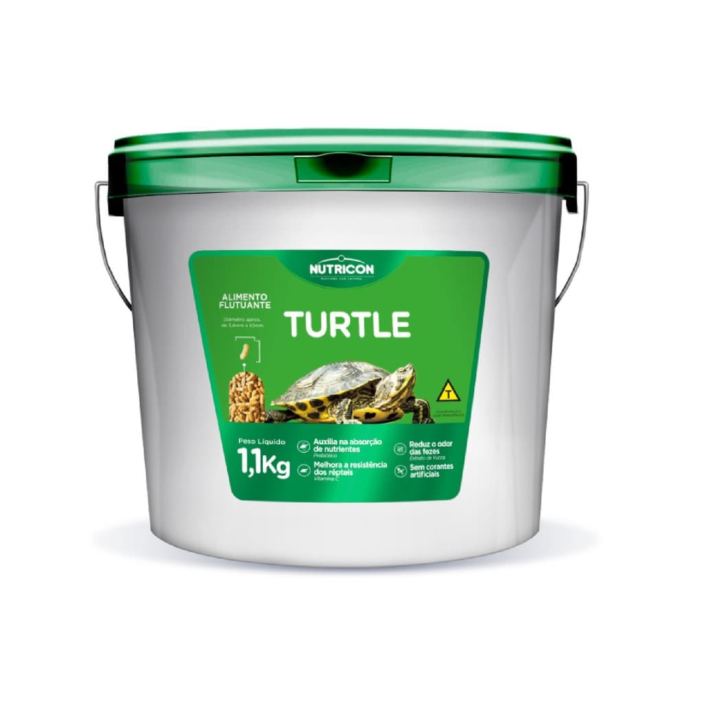 Ração Repteis/tartaruga Aquáticas Turtle 1,1kg - Nutricon