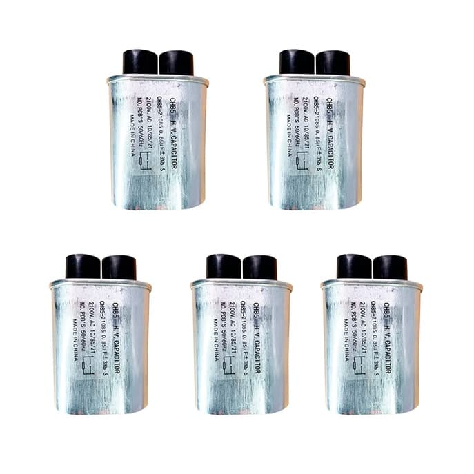 Kit 05 Pecas Capacitor Microondas 0.85uf X 2100v