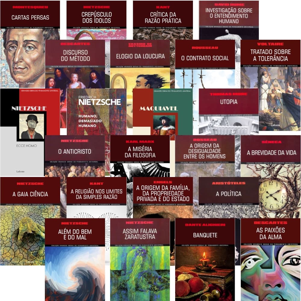 Livros de Filosofia - Grandes Obras do Pensamento Universal - Escolha seus preferidos e Boa Leitura!