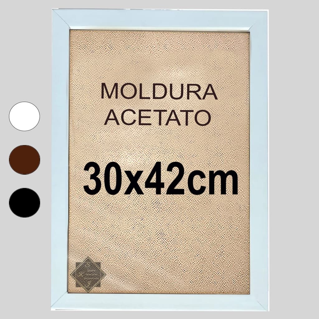 Moldura Quadro Com Acetato 30x42cm