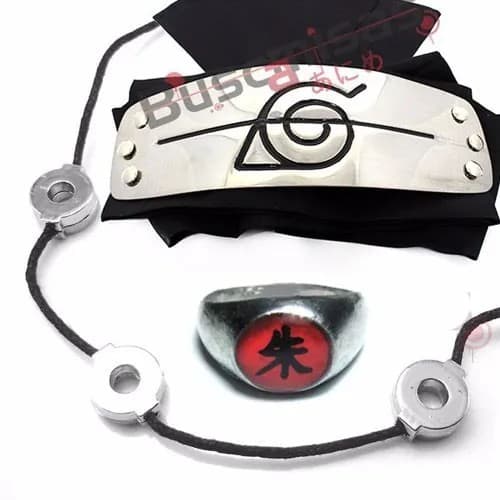 Kit Itachi Anel Itachi Bandana Itachi Konoha Reneg Colar N00023
