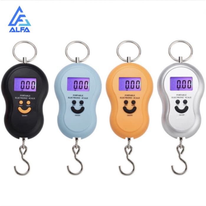 Balança Portátil Digital Mão Bolsa Mala Peixe Até 50kg Cozinha