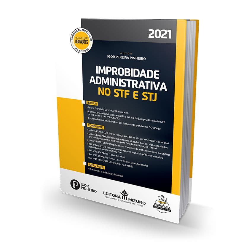 Improbidade Administrativa no STF e STJ - Livro para Advogado OAB Concursos Públicos Jurídico