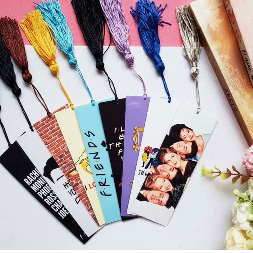 Marcador de Páginas Friends Plastificado com ou sem Tassel  Vários Modelos
