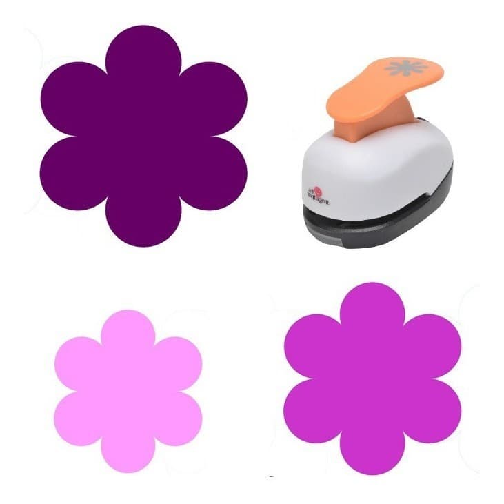 Kit 2 Cortador Cortadores Eva Papel - Flor 6 Pétalas 16mm + 25mm