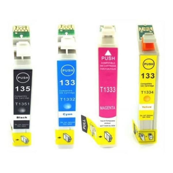 Kit 4 Cartuchos 135 133 Tx125 Tx123 T25 Tx133 Tx135