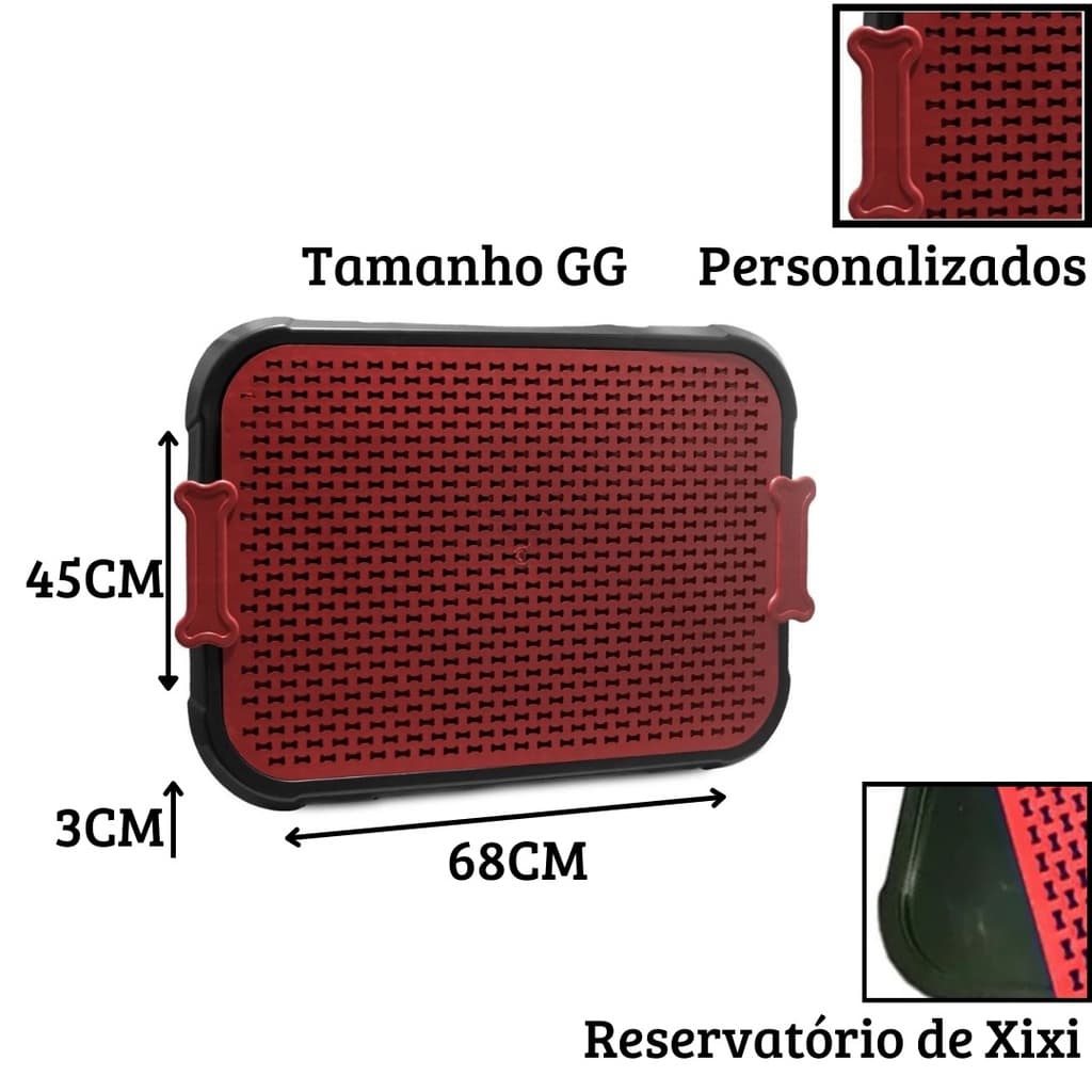 Sanitário Canino Xixi Dog Banheiro Pet Educador Tapete Higiênico Cães