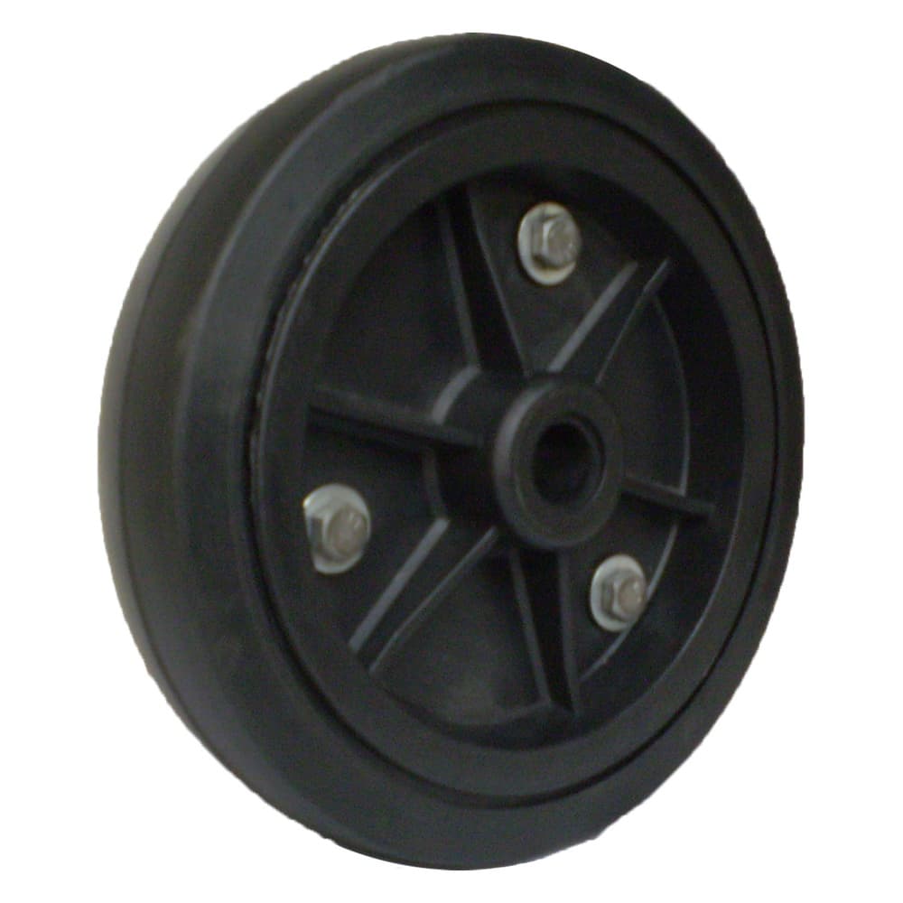 Roda em PP 8" Pneu de Borracha p/ eixo de 3/4", P/ Carrinho Armazém, Carga, Etc.   - P8F34