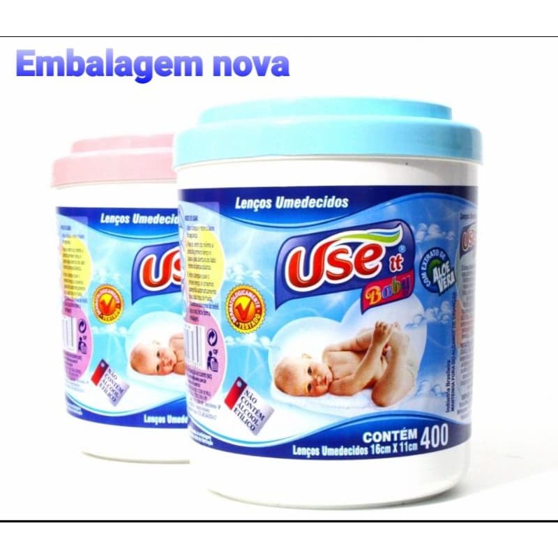 Lenço Umedecido Use It Com 400unids Original
