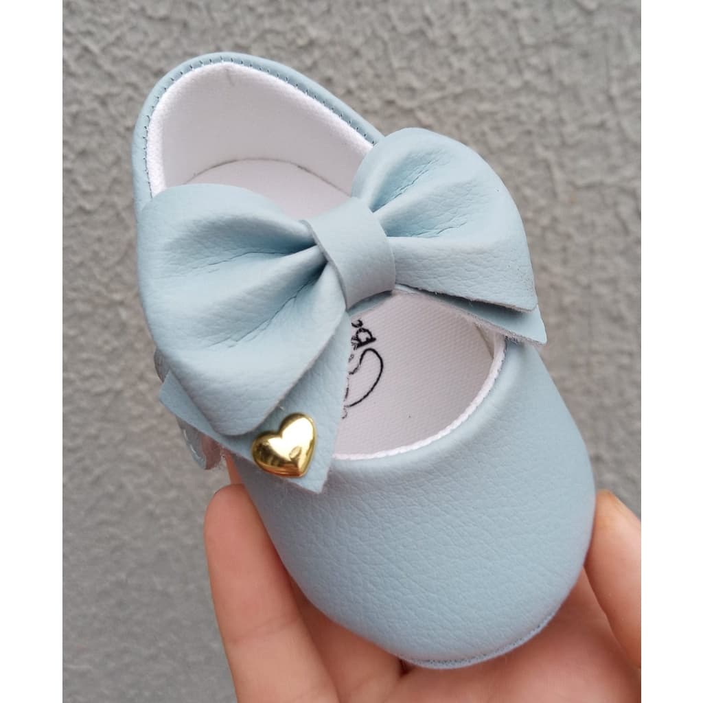 Sapatilha Para Seu Neném Muito Lindo E Delicada Azul Bb