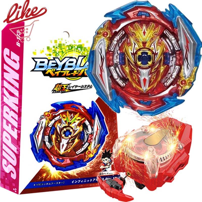 Beyblade Burst B-173 Infinite Achilles Sowrd Super King Com Lançador De Ignição LR Beylauncher Jogo De Caixa De Infantil