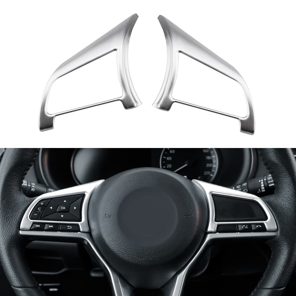 Painel De Direção Do Volante Carro Guarnição Para Nissan Xtrail T32 Rogue Kicks Nota Qashqai J11 Versa Almera Juke Micra Folha Sentra Capa Adesivo