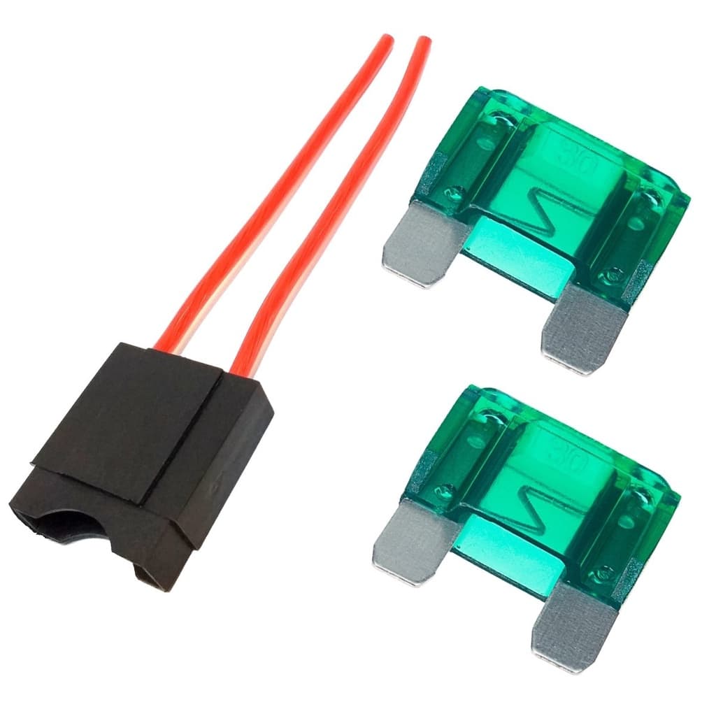 Kit Porta Fusível Lamina Max Nacional Com Fio 4mm e Fusiveis Lâmina Maxi Grande Original Engate Distribuidor