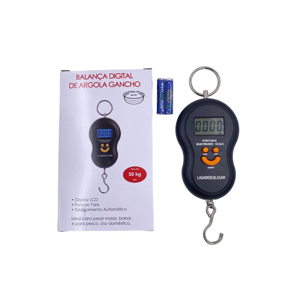 Balança Pêndulo Digital 50kg Para Pesar Malas Viagem