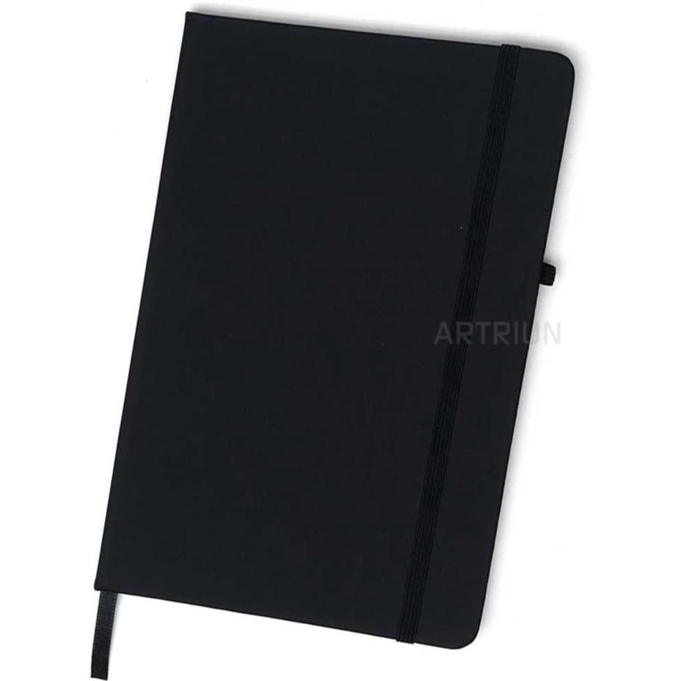 Caderneta Sketchbook 14x21cm Capa dura Sintético Folha LISA creme