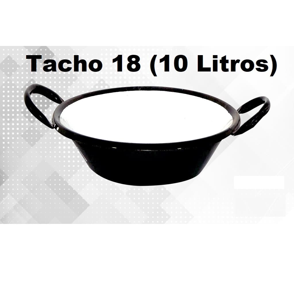 Tacho Esmaltado Para Frituras Nº 18 10 Litros Super Resistente Pastel, Salgados, Batata